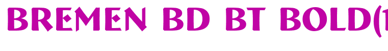 Bremen Bd BT Bold(1)